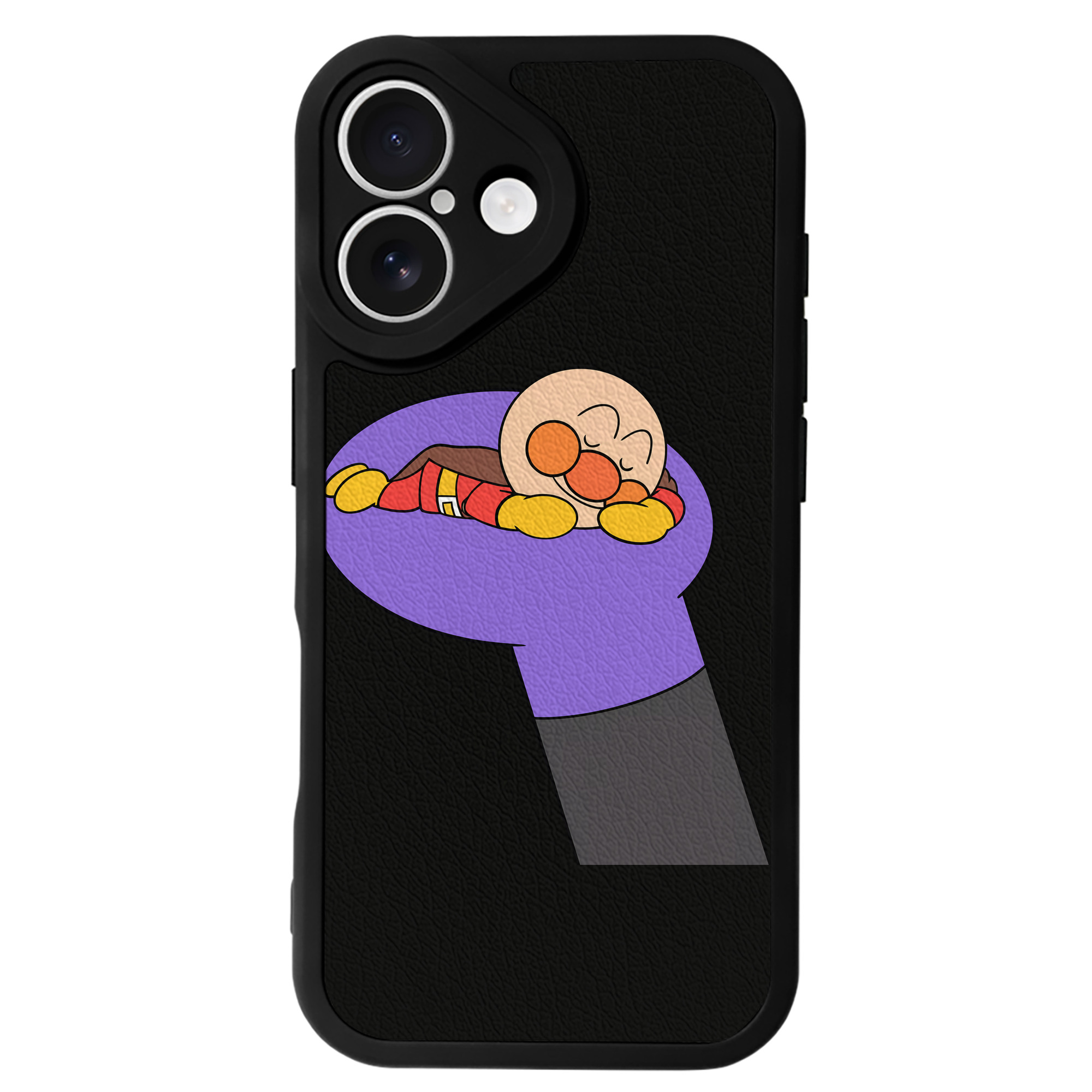 （画像用） アンパンマン Anpanman 【iPhone 16シリーズ対応】シリコンスマホケース（レザー調） 材質：シリコン